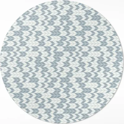 Produktbild von Boho Indianer Pfeile Muster – Vinyl Fußmatte – Ø 150cm – Rutschfest – Pflegeleicht & Langlebig