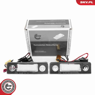 Obrázok produktu pre oświetlenie LED tablicy rejestracyjne SKODA Octavia II Roomster, 1Z0943021B, komplet
