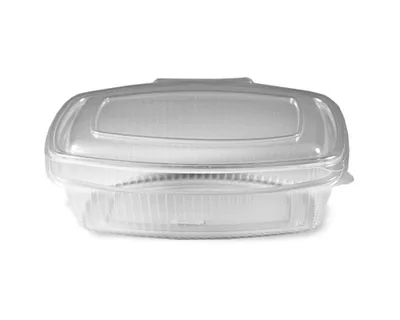 Produktbild von 50x Feinkostbecher klar mit angehängtem Deckel 125 ml PP