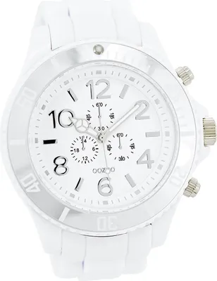 Produktbild von Oozoo Herren Uhr Analog Quarzuhr Armband weiß Timepieces D2UOC4820A