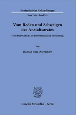Obrázok produktu pre Vom Reden und Schweigen des Anstaltsarztes