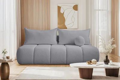 Zdjęcie produktu dla Sofa trzyosobowa PIANO z funkcją spania Szary