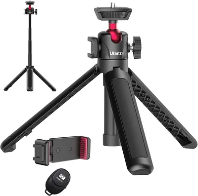 Produktbild von Selfie Stick ULANZI MT-16 Handy Stativ mit Fernauslöser Handyhalterung, Tischstativ für Webcam, Kamera Mini Stativ für Smartphone iPhone Samsung