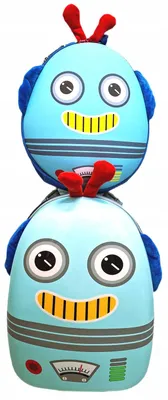Produktbild von MPMAX Roboter Kinderkoffer Set mit LED-Rädern