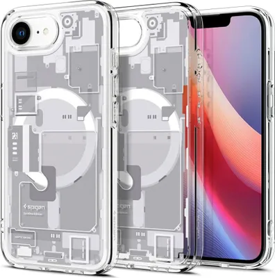 Produktbild von SPIGEN Tasche ULTRA HYBRID MAG kompatibel mit MagSafe passend fr IPHONE 16E 2025 zero one wei
