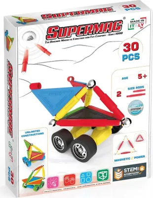 Productafbeelding van Supermag Projects: Magnetische bouwsets voor auto's, 30-delig