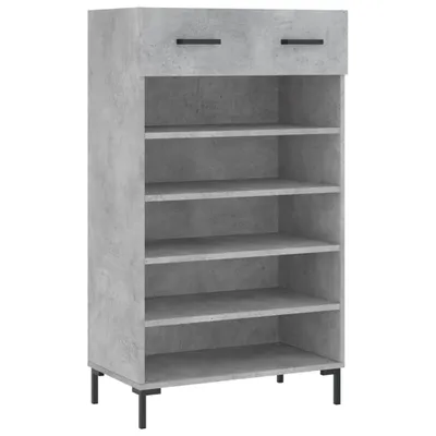 Zdjęcie produktu dla vidaXL Szafka na buty betonowa szara 60x35x105 cm materiał drewnopochodny