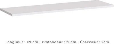 Image de Étagère murale SWITCH – 120 cm blanc mat