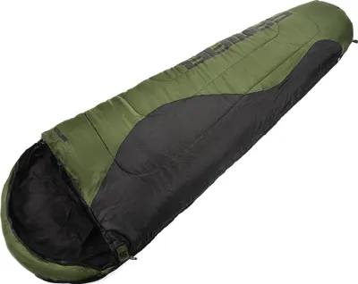 Produktbild von Meteor Samar spací vak, mumiový spací vak 210cm x 75/50cm - outdoorový spací vak - kempovanie, cestovanie, festival - od 9°C do -10°C s kompresným vakom (zelený vpravo)