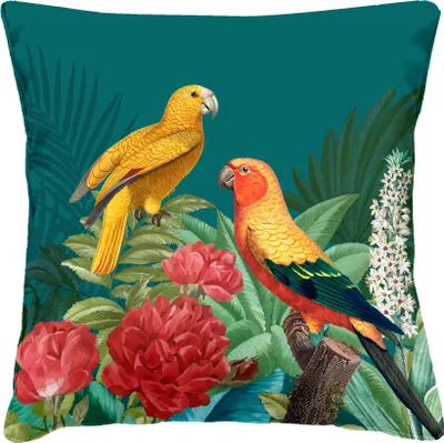 Produktbild von Outdoor-Dekokissen mit Papageien-Muster