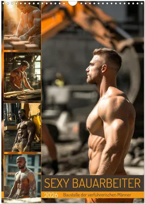 Produktbild von SEXY BAUARBEITER - Baustelle der verführerischen Männer (Wandkalender 2026 DIN A3 hoch), CALVENDO Monatskalender