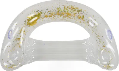 Produktbild von Langlebiges aufblasbares Pool-Schwimmkissen, Bettmatratzen, Sommer-Wasserspielzeug mit goldener Paillette