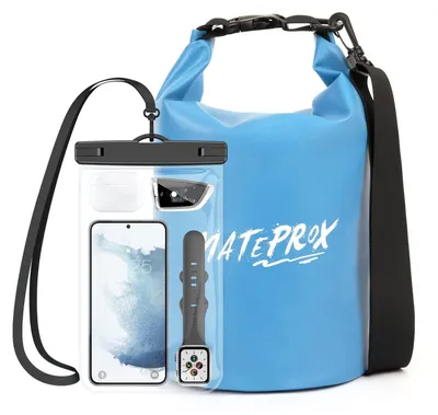 Immagine prodotto di Borsa impermeabile dry bag - 5 L - Galleggiante - Con chiusura a rotolo - Outdoor