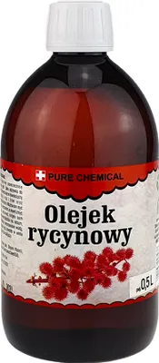 Produktbild von PURE CHEMICAL | Rizinusöl | unraffiniert | kaltgepresst | natürlich + Spender | 0,5 L