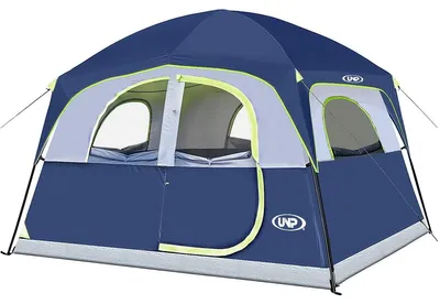 Produktbild von Familienzelt Campingzelt Festivalzelt - 6 Personen - Wasserdicht - Doppelwandig - 3 x 2,7 x 2 m