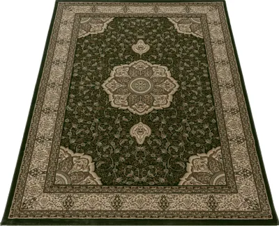 Produktbild von Teppich Läufer Wohnzimmer Grün 80x150 Orientalisches Design aus Polypropylen