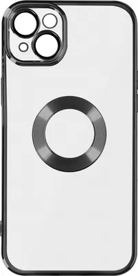 Produktbild von Avizar, Silikonhülle im Chrome-Style für Apple iPhone 14 Plus, Schwarz
