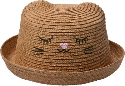 Immagine prodotto di Cappello per bambini Juleeze JZCHA0013BR con ricamo sul viso Marrone Taglia Unica