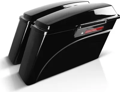 Produktbild von Seitenkoffer für Harley Davidson Touring Modelle 94-13 # Black Latch