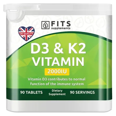 Obrázek produktu pro Vitamin D3 2000 IU s vitaminem K2, 90 tablet