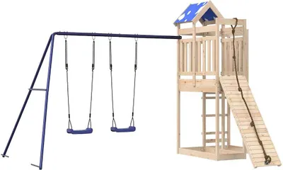 Produktbild von vidaXL Spielturm Massivholz Kiefer