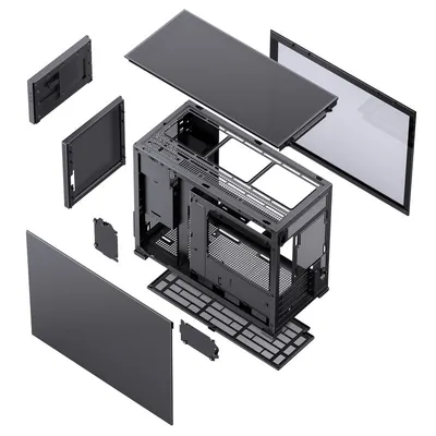 Produktbild von Jonsbo D31 MESH Screen mATX Gehäuse, Tempered Glass