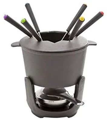 Fondue-Set 10-teilig für 6 Personen, Aluminium