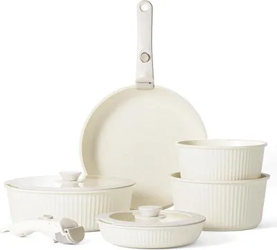 Image de Set d'accessoires pour cuisinière à induction - Peu encombrant - 10 pièces - Granit