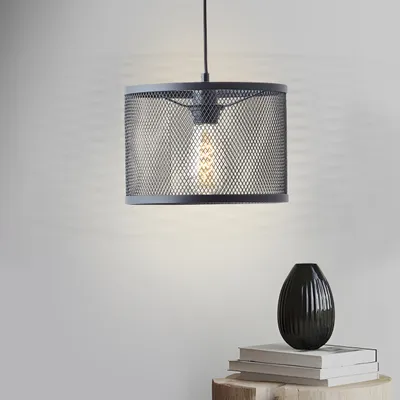 Produktbild von Pendelleuchte 1-flammig HxØ 144x25 cm schwarz/korund