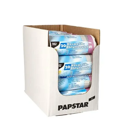 Produktbild von Müllbeutel mit Tragegriffen 20 L HDPE – 400 Stück (20 x 20) transparent