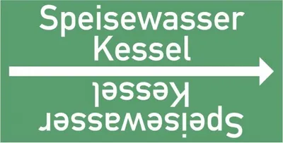 Produktbild von Dreifke® Rohrleitungsband Speisewasser Kessel, DIN 2403, ab Ø 15mm, grün/weiß...