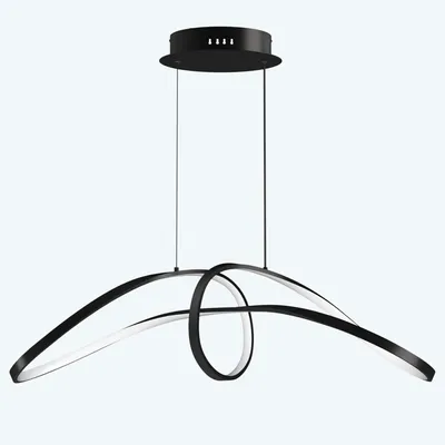 Immagine prodotto di doporro Lampadario a Sospensione 30W, 90 cm, Metallo Base, Lunghezza Filo 100 cm, Altezza regolabile, Lampada da Soffitto a Sospensione per Camera da Letto e Soggiorno, Nero, Alivetta