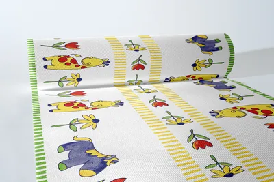 Produktbild von Sovie HORECA Tischläufer Bobby aus Linclass® Airlaid 40 cm x 24 m, 1 Stück - Kinderdesign