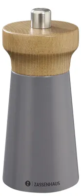 Image de Moulin à poivre Zassenhaus Westerland, 12 cm | Gris granit : Couleur : Gris granit