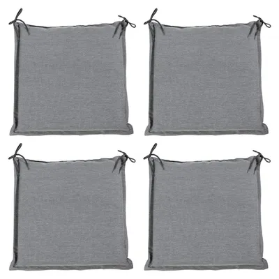 Produktbild von Sitzkissen - 45 x 47 cm - Hellgrau - Polyester - mit Stehsaum - 4er Set