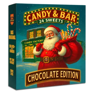 Produktbild von Candy & Bar XXL Schokoladen Adventskalender 2026 – 24 Originalgrößen