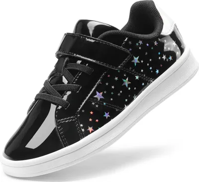 Produktbild von DREAM PAIRS Jungen Mädchen Schuhe Klettverschluss Sneakers für Kinder Low Top Walking Casual Skateschuhe,Size 33.5,Schwarz,SDFS2210K