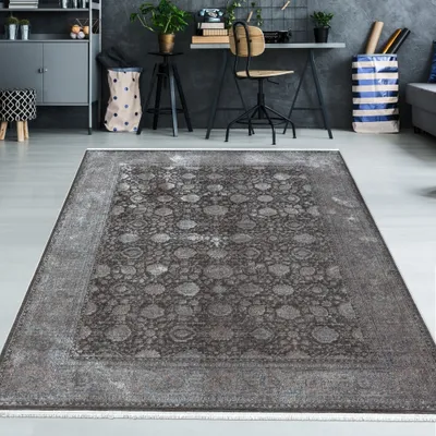 Immagine prodotto di Tappeto orientale con motivi floreali, grigio-blu, dimensioni: 200 x 290 cm