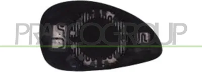 Produktbild von PRASCO Spiegelglas Außenspiegel Links für CITROËN C4 I (LC) Beheizbar Blau Getönt Konvex CI4247524