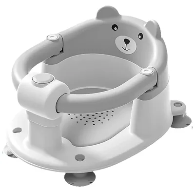 Immagine prodotto di Elzusha - Tappetino antiscivolo per vasca da bagno per bambini, con simpatico motivo orsetto, adatto a bambini dai 6 mesi in su