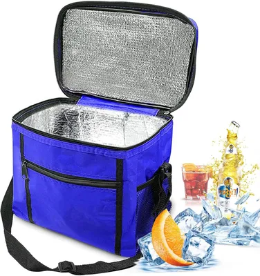 Productafbeelding van Inklapbare, geïsoleerde koeltas, 10 liter, 27 x 17 x 24 cm, geschikt voor picknick