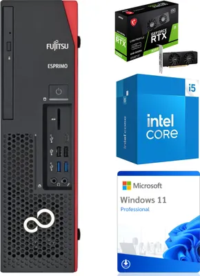 Produktbild von Komputer PC Fujitsu ESPRIMO D738 DESKTOP i5-8400 16/256 GB SSD Win11 Klasa A