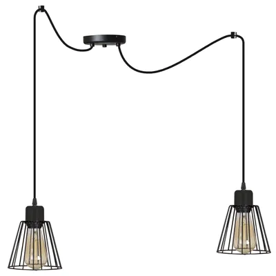Produktbild von Spinnen Pendelleuchte Loft Draht Retro LED – Hängelampe Deckenleuchte Industrie Design