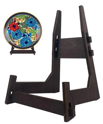 Image de Solidchoice - Présentoir en bois pour plaques et photos, 33 cm