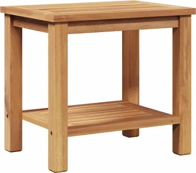 Image de Table basse marron 50 X 35 X 45 Cm Teck massif Lumarko !