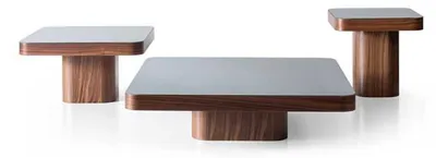 Image de Élégant ensemble de 3 tables basses stylées pour un intérieur moderne