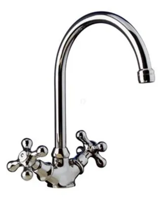 Produktbild von Demm Waschtischarmatur 1 Loch Zweigriff Sterling Nostalgie chrom 2402 045 x 2402, 04531.013.C