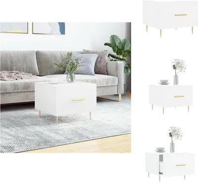 Produktbild von vidaXL Couchtisch Weiß 50x50x40 cm Holzwerkstoff -  Couchtische