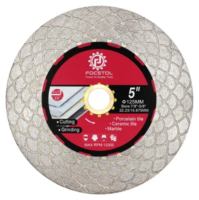 Immagine prodotto di Solidchoice - Disco diamantato da 125 mm per tagliare piastrelle e pietra