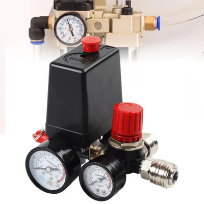 Produktbild von Druckregler Kompressor Druckschalter - 5,0 bis 8,0 bar - Mit 2 Manometern - 220 V